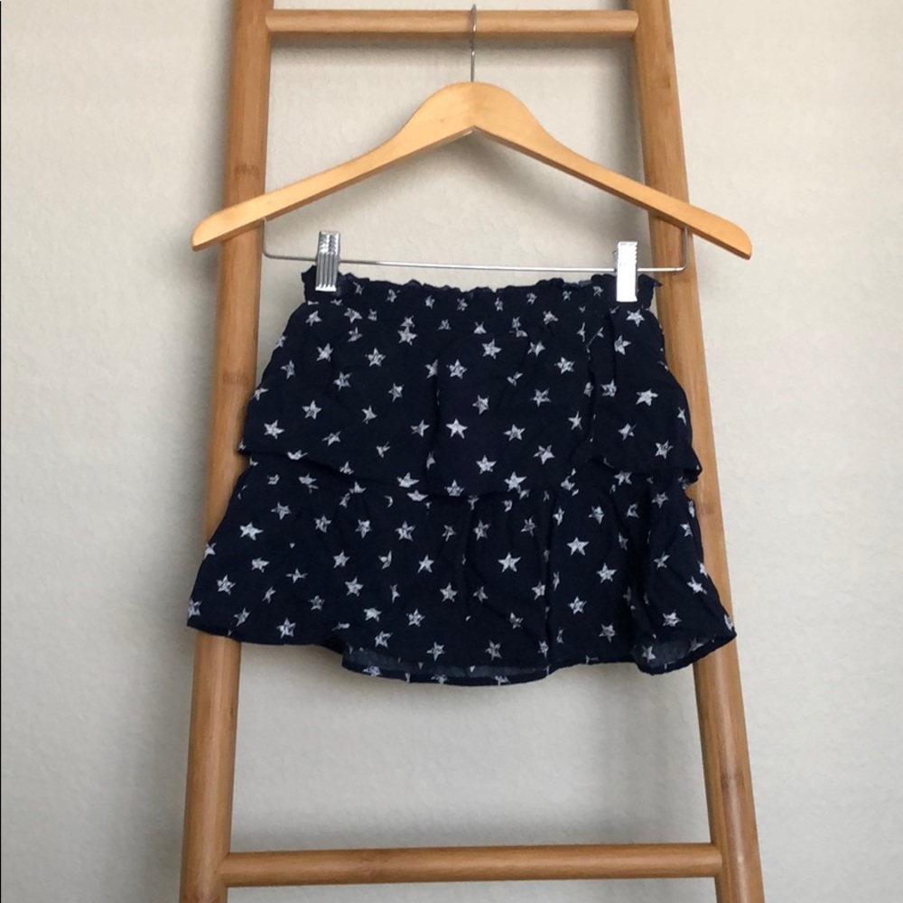 Kids ruffle skirt with stars
